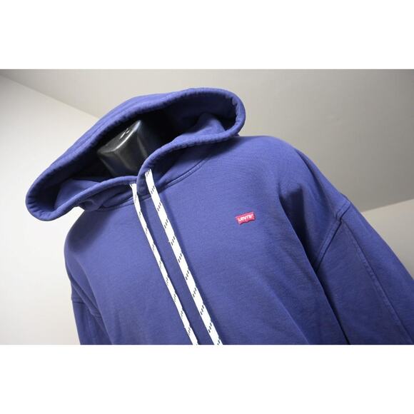 Levis Hoodie Blue Rugged Baggy Pullover Sweater Womens Size 1X - Picture 1 of 7